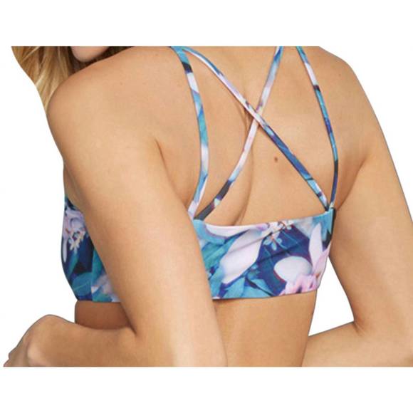 NEW STONE FOX SWIM big island bralette bikini top in sfs wonderland - Picture 2 of 3